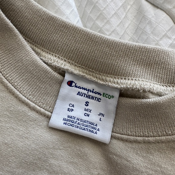 Champion Embroidered Butterfly Sweatshirt in Cream - Picture 4 of 5